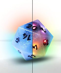 RGB D20 Electronic Dice Aurora Sky – App Controlled for DND Games 2
