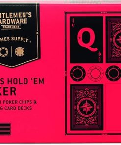 Gentlemen’s Hardware Texas Hold ‘Em Poker Game in a Tin Gift, Multicolored 2