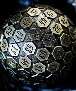 Cusdie D100 Metal Dice 100 Sided Polyhedral Dice with Gift Box 2
