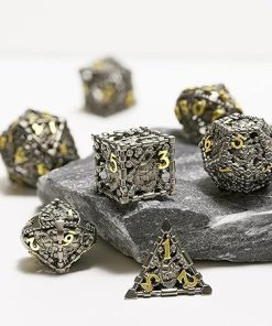 3D Beholder Polyhedral Metal DND Dice Set for Dungeons and Dragons 2