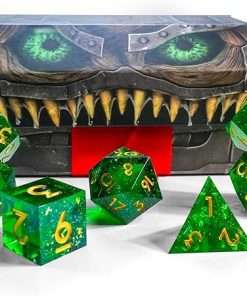 Mimic Dice 7 Piece Resin RPG Dice Set for Tabletop Gaming Mimic Dice 7 Piece Resin RPG Dice Set for Tabletop Gaming