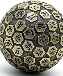 Cusdie D100 Metal Dice 100 Sided Polyhedral Dice with Gift Box