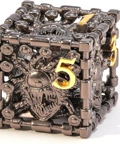 3D Beholder Polyhedral Metal DND Dice Set for Dungeons and Dragons