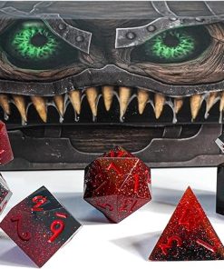 Mimic Dice Premium 7-Piece Sharp Edge Resin DND Dice Set Scarlet Witch Mimic Dice Premium 7-Piece Sharp Edge Resin DND Dice Set Scarlet Witch