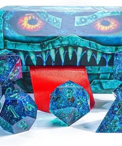Mimic Dice 7 Piece Resin RPG Dice Set for Tabletop Gaming Mimic Dice 7 Piece Resin RPG Dice Set for Tabletop Gaming